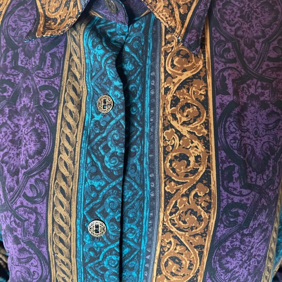 Vintage print secretary blouse - Picture 2 of 3